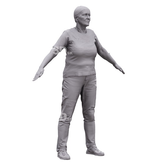 Woman White 3D Artec Bodies