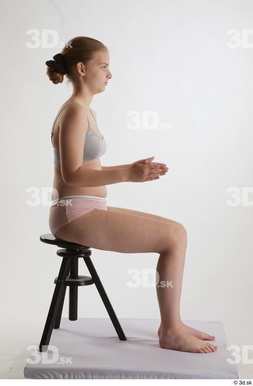 Woman White Average Female Studio Poses