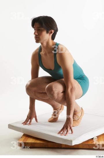 Man White Slim Male Studio Poses