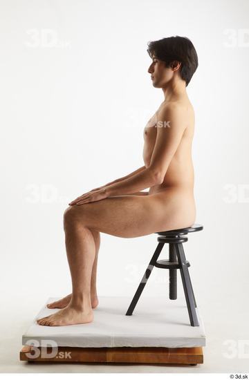 Man White Slim Male Studio Poses