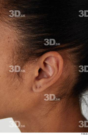 Ear Woman Black Casual Slim Street photo references