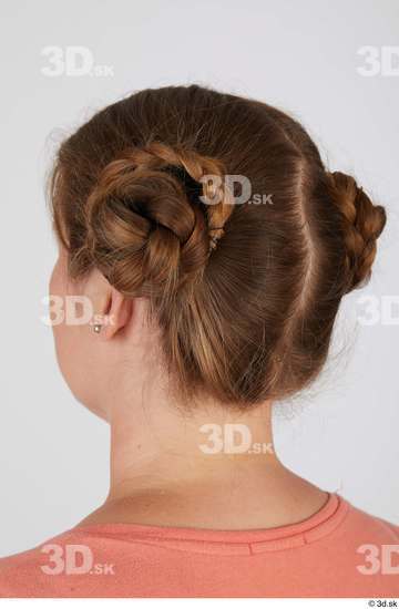 Head Hair Woman White Average Studio photo references