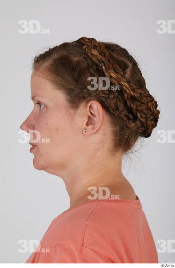 Head Hair Woman White Average Studio photo references