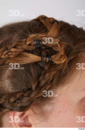 Head Hair Woman White Average Studio photo references