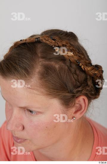 Head Hair Woman White Average Studio photo references