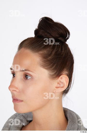 Head Hair Woman White Slim Studio photo references