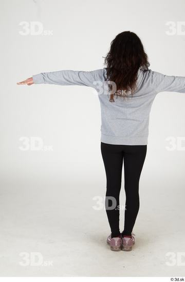 Whole Body Woman T poses Casual Slim Standing Street photo references