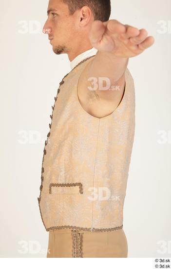 Upper Body Man White Tattoo Dress Vest Costume photo references