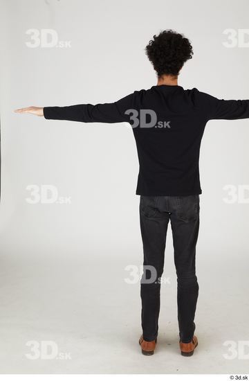 Whole Body Man T poses Casual Slim Standing Street photo references