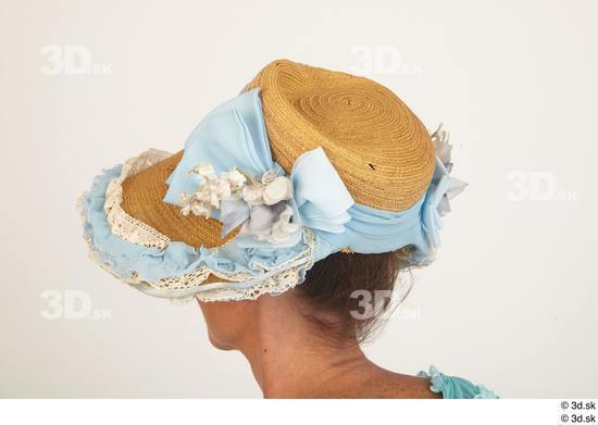 Head Woman White Historical Caps & Hats Costume photo references