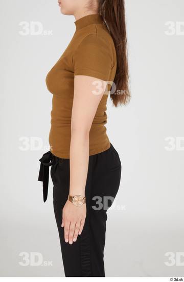 Arm Upper Body Woman White Casual Slim Street photo references