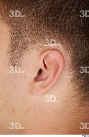 Ear Man White Casual Slim Street photo references