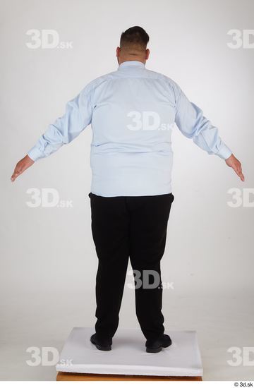 Man White Overweight Male Studio Poses