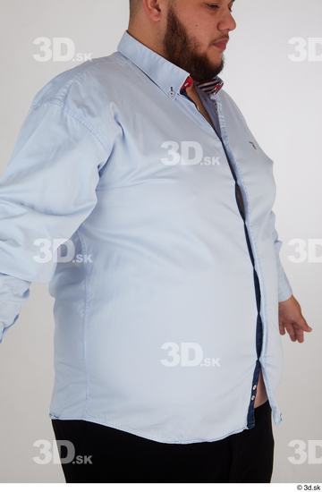 Man White Overweight Male Studio Poses