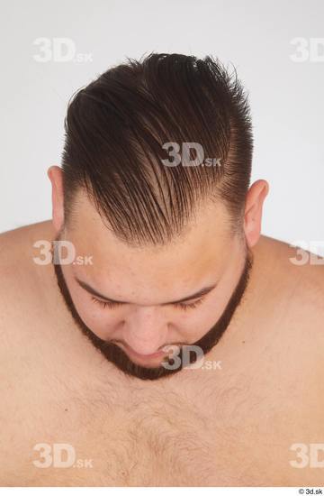 Man White Overweight Male Studio Poses