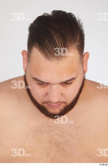 Man White Overweight Male Studio Poses