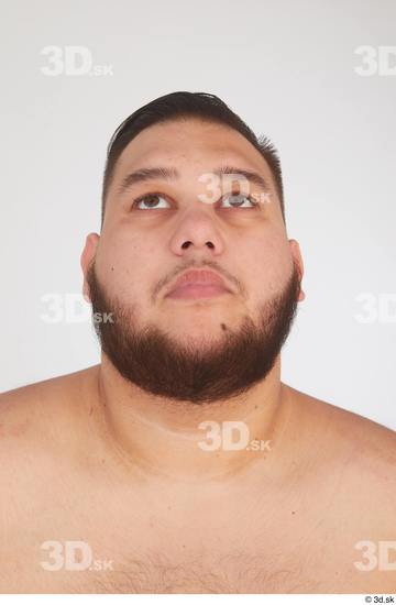 Man White Overweight Male Studio Poses