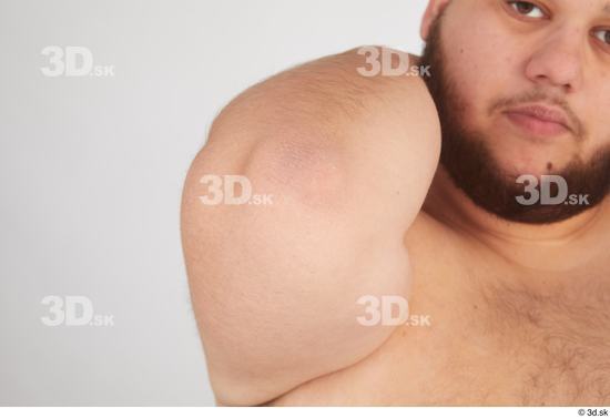 Man White Overweight Male Studio Poses