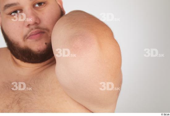 Man White Overweight Male Studio Poses