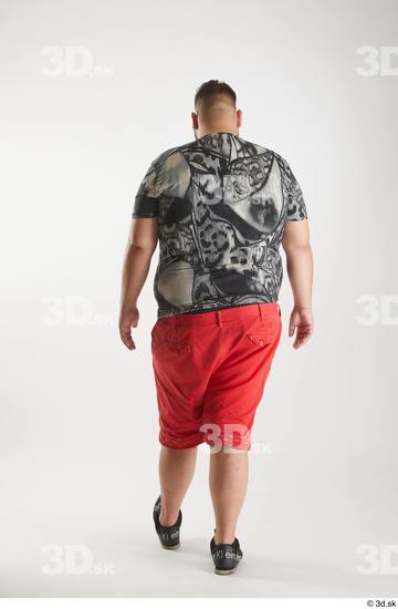 Man White Overweight Male Studio Poses