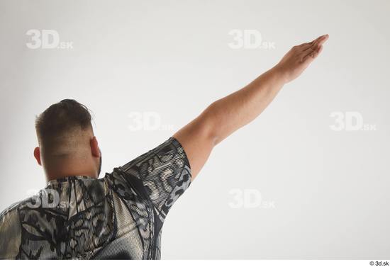 Man White Overweight Male Studio Poses