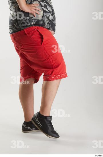 Man White Overweight Male Studio Poses