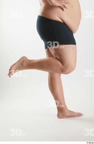 Man White Overweight Male Studio Poses