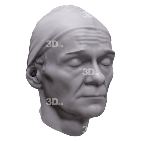 Head Woman White 3D Artec Heads