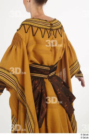 Upper Body Woman White Historical Dress Costume photo references