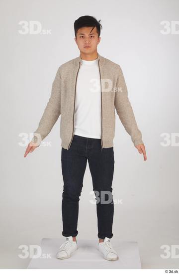 Man Asian Slim Male Studio Poses