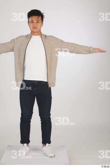 Man Asian Slim Male Studio Poses