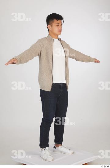 Man Asian Slim Male Studio Poses