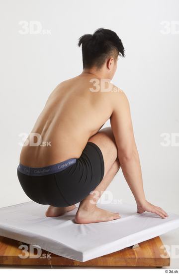 Man Asian Slim Male Studio Poses