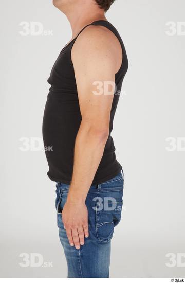 Arm Upper Body Man White Casual Slim Street photo references