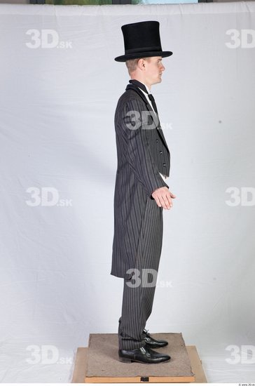 Whole Body Man White Formal Costume photo references