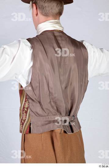 Upper Body Man White Shirt Vest Costume photo references