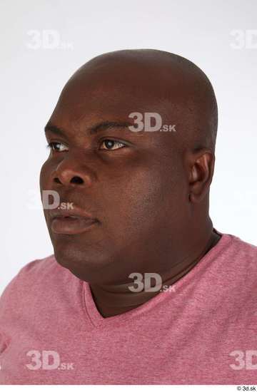 Head Man Black Casual Chubby Bald Street photo references