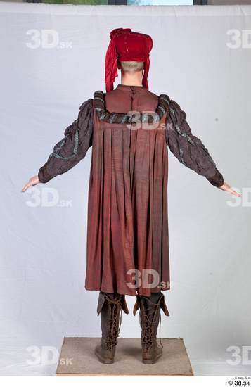 Whole Body Man White Historical Costume photo references