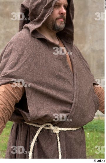 Upper Body Man White Historical Costume photo references