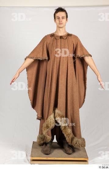 Whole Body Man White Historical Costume photo references