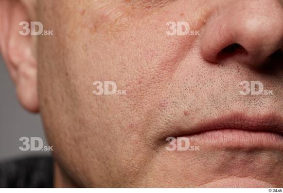 Face Man White Wrinkles Face Skin Textures