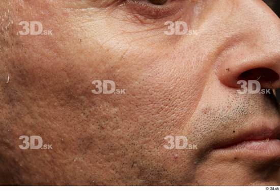 Face Man White Wrinkles Face Skin Textures