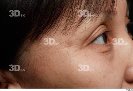 Face Woman Asian Wrinkles Face Skin Textures