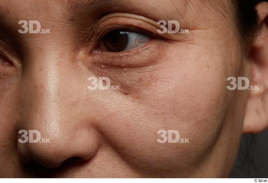 Face Woman Asian Wrinkles Face Skin Textures