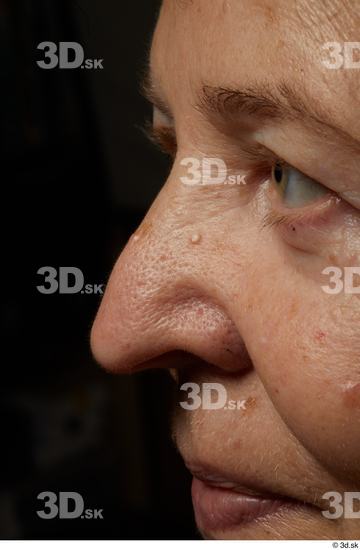 Face Woman White Wrinkles Face Skin Textures