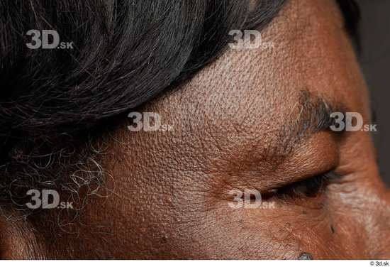 Face Woman Black Wrinkles Face Skin Textures