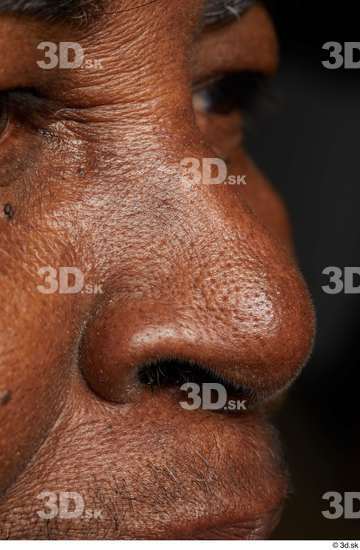 Face Woman Black Wrinkles Face Skin Textures