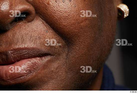 Face Woman Black Wrinkles Face Skin Textures