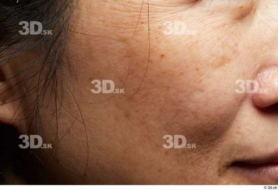 Face Woman Asian Wrinkles Face Skin Textures