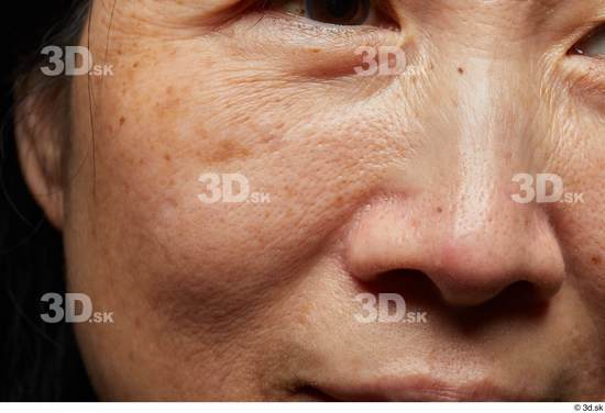 Face Woman Asian Wrinkles Face Skin Textures